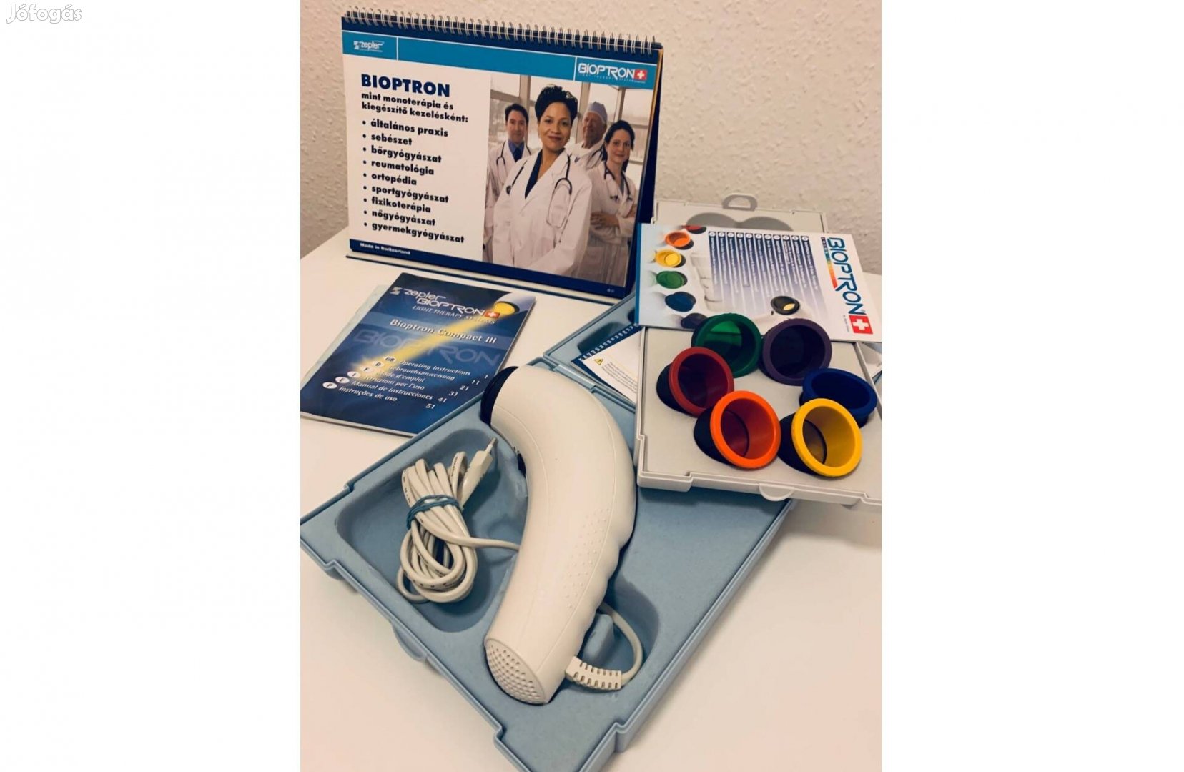 Zepter Bioptron Compact Lámpa és 6 db színes lencse