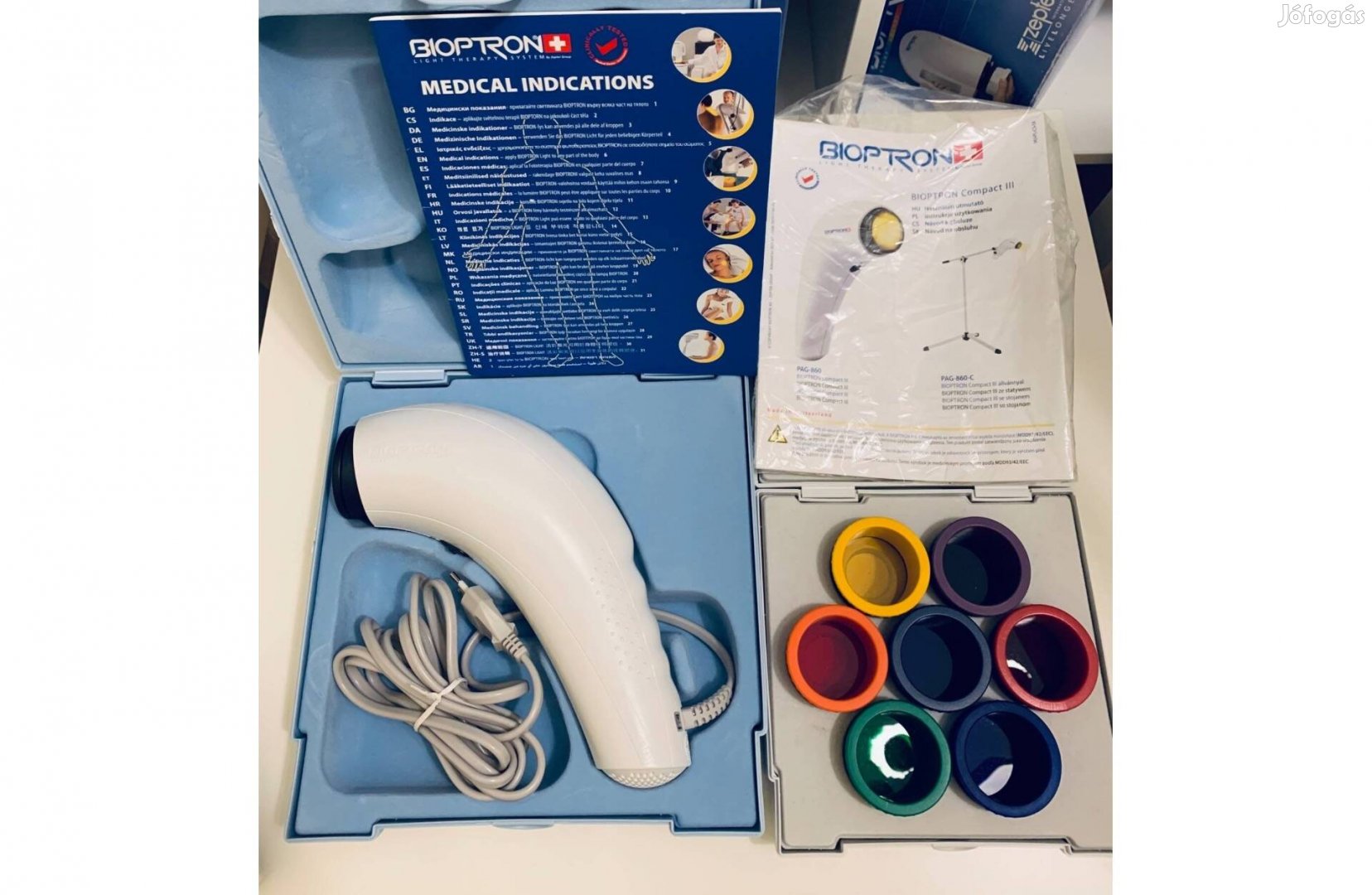 Zepter Bioptron Compact Lámpa és 7 db színes lencse