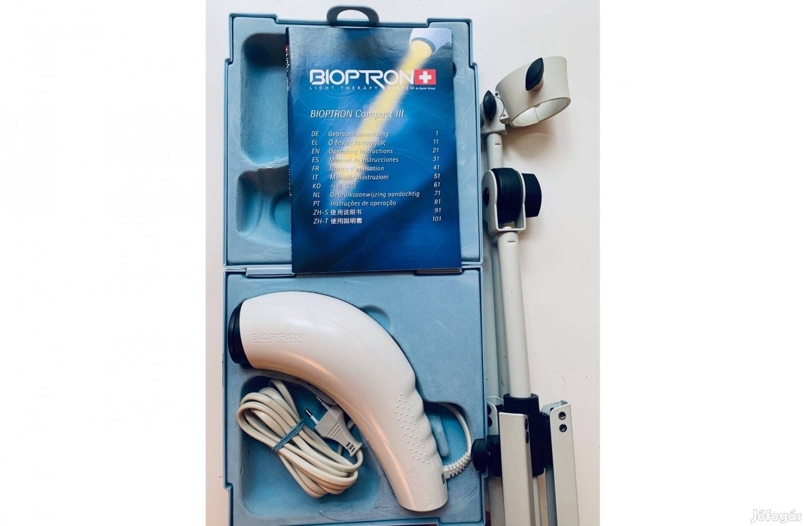 Zepter Bioptron Compact Lámpa és állvány Garancia 3 Év számla