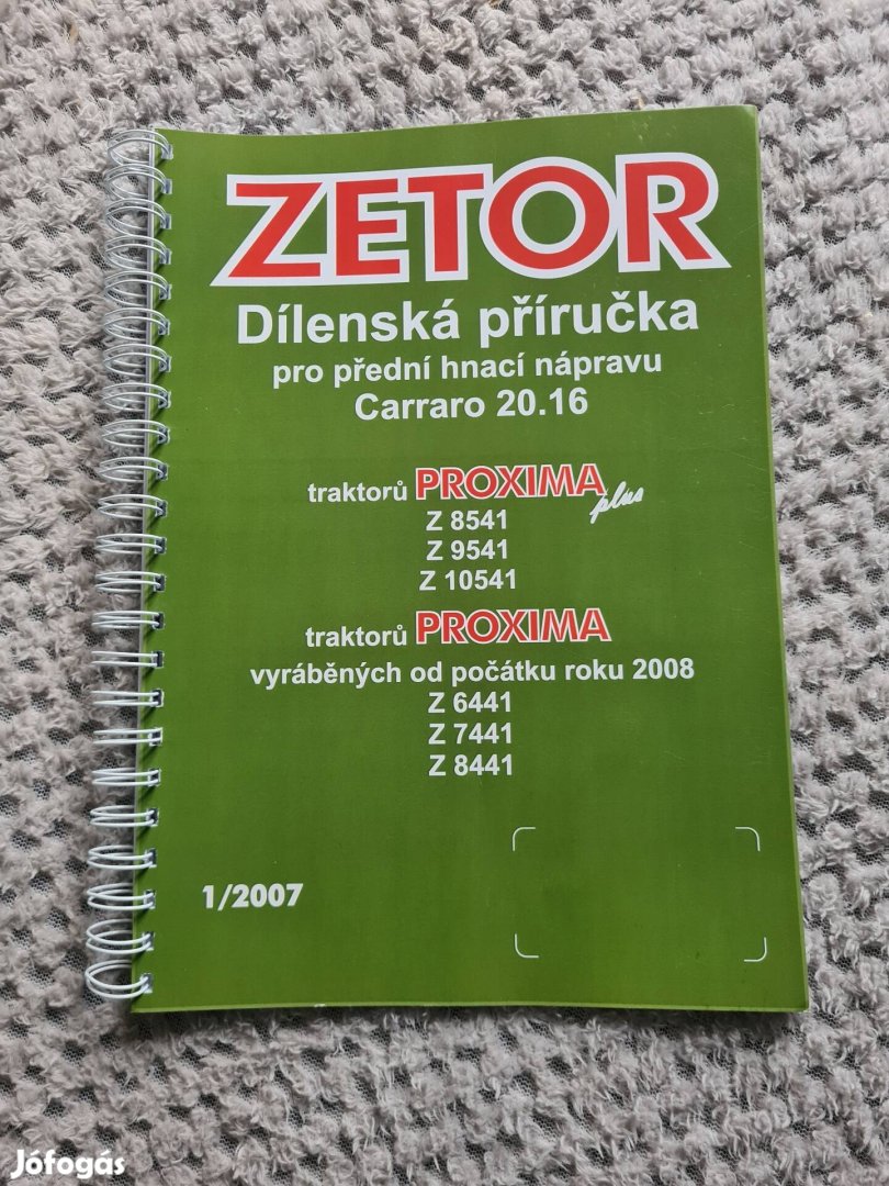 Zetor műhelykönyv eladó