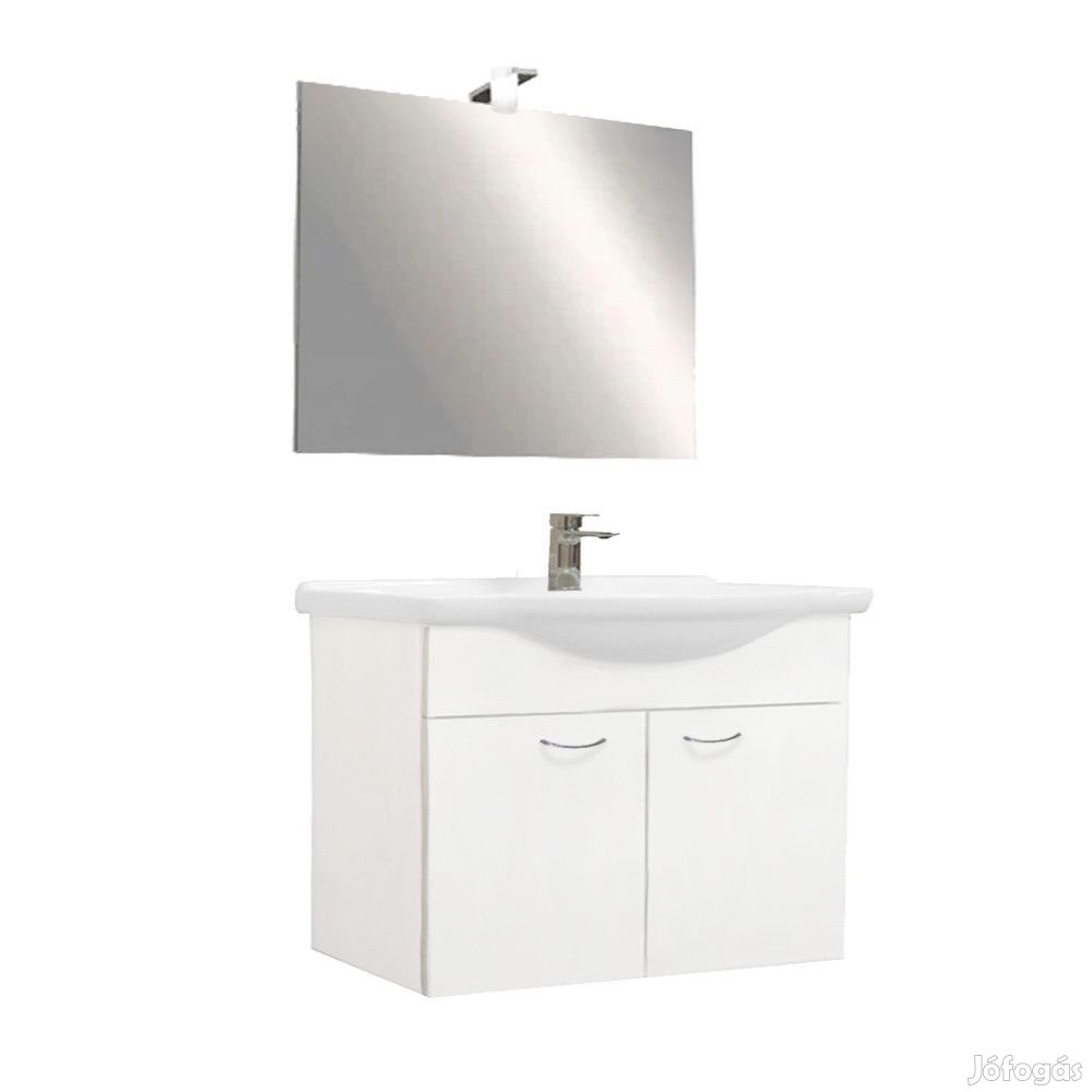 Zeus 85 komplett fürdőszoba bútor Fehér