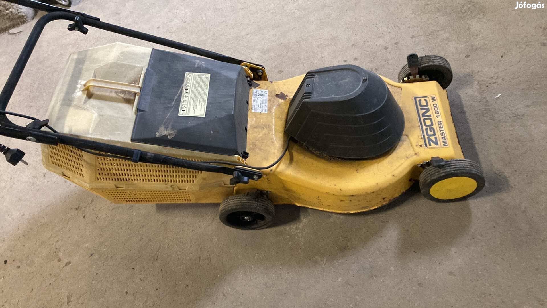 Zgonc 1600 wattos, elektromos fűgyűjtős fűnyíró!