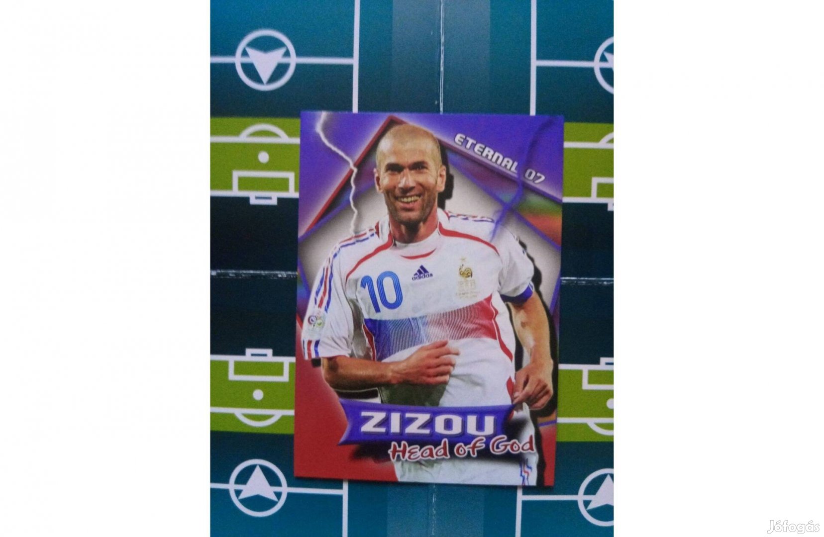 Zidane rajongói focis kártya
