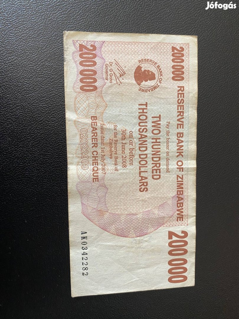 Zimbabwe 200000 dollár 