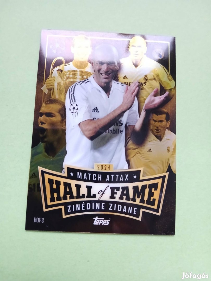 Zinédine Zidane ritka Match Attax kártya