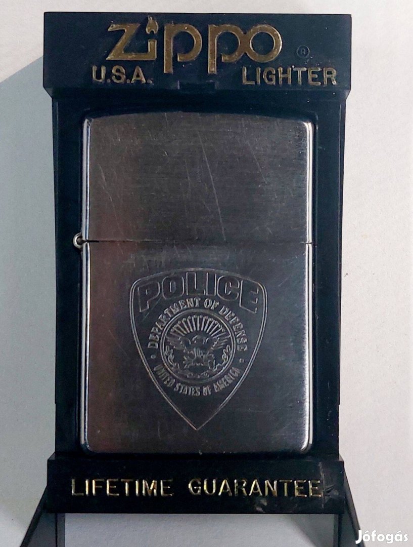 Zippo öngyújtó Police eredeti használt eladó. Foxpost megoldható