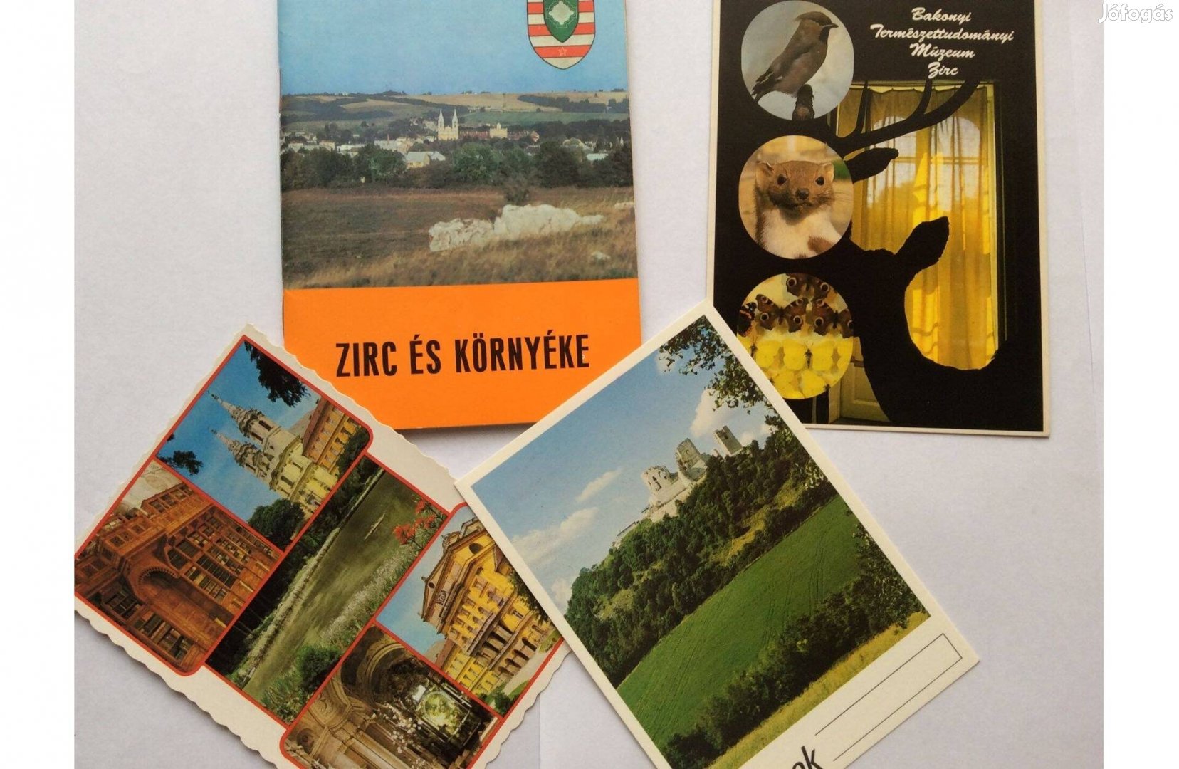 Zirc és környéke térkép útikönyv 1988 képeslap