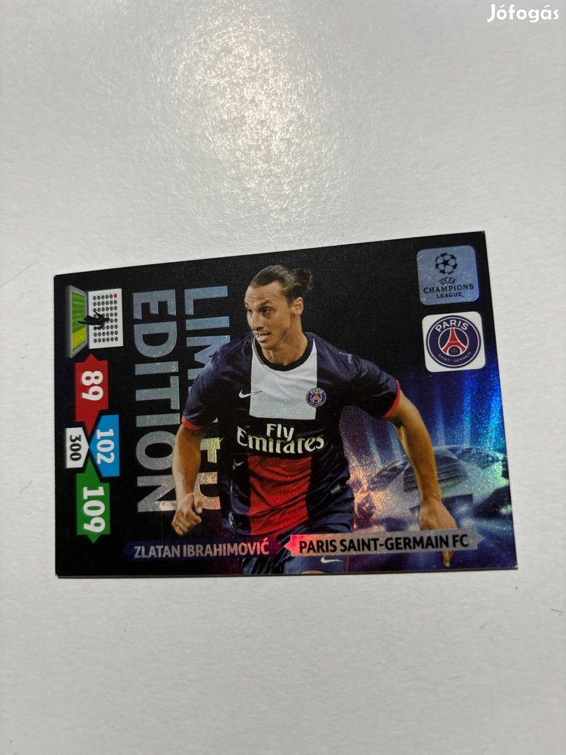 Zlatan Ibrahimovic Limited focis kártya