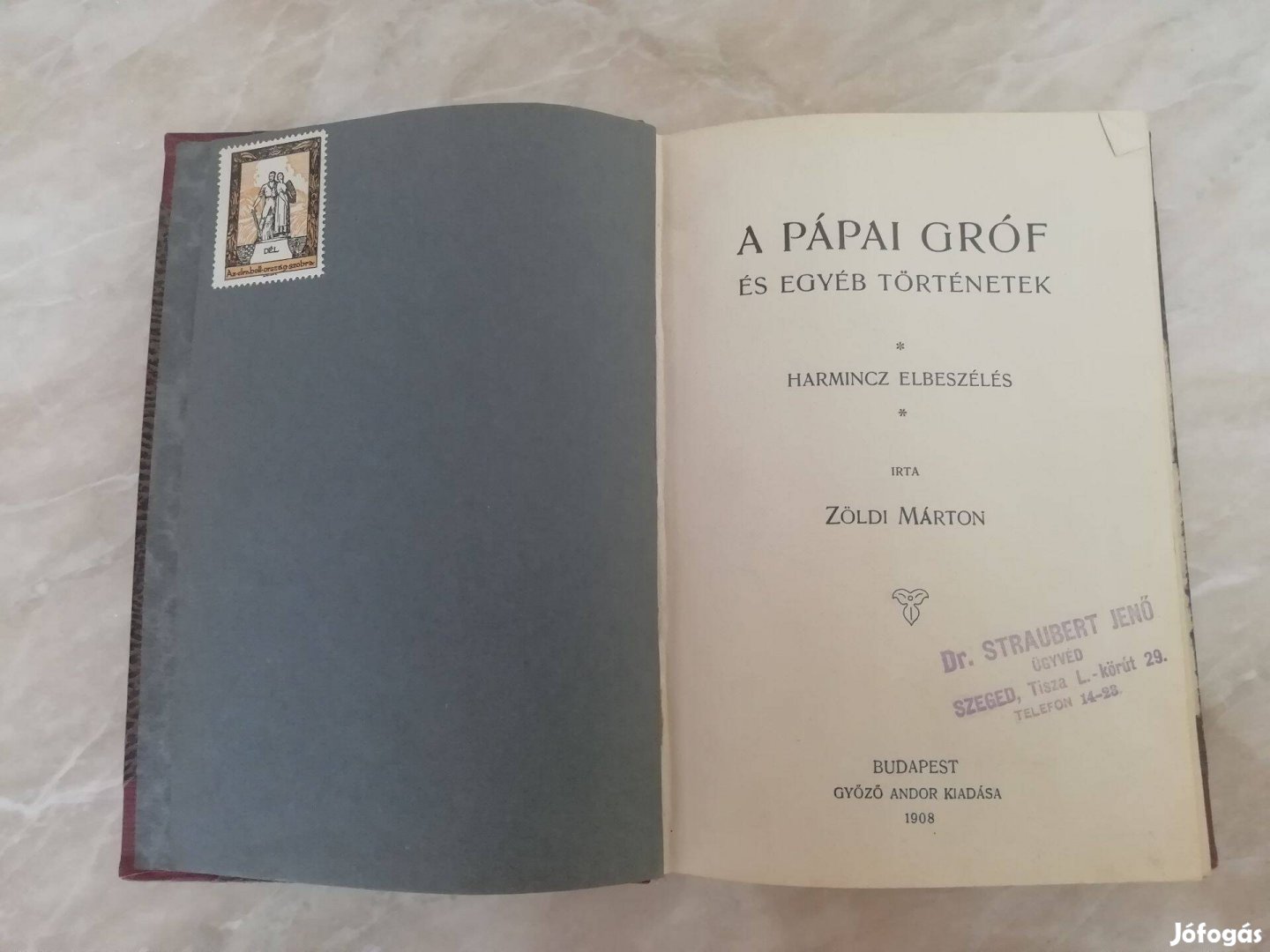 Zöld Márton A Pápai Gróf 1908-as kiadás