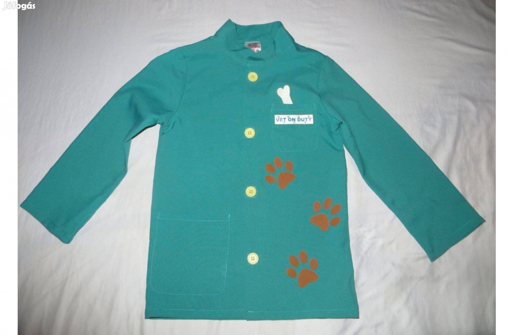 Zöld állatorvos köpeny jelmez 4-7 év