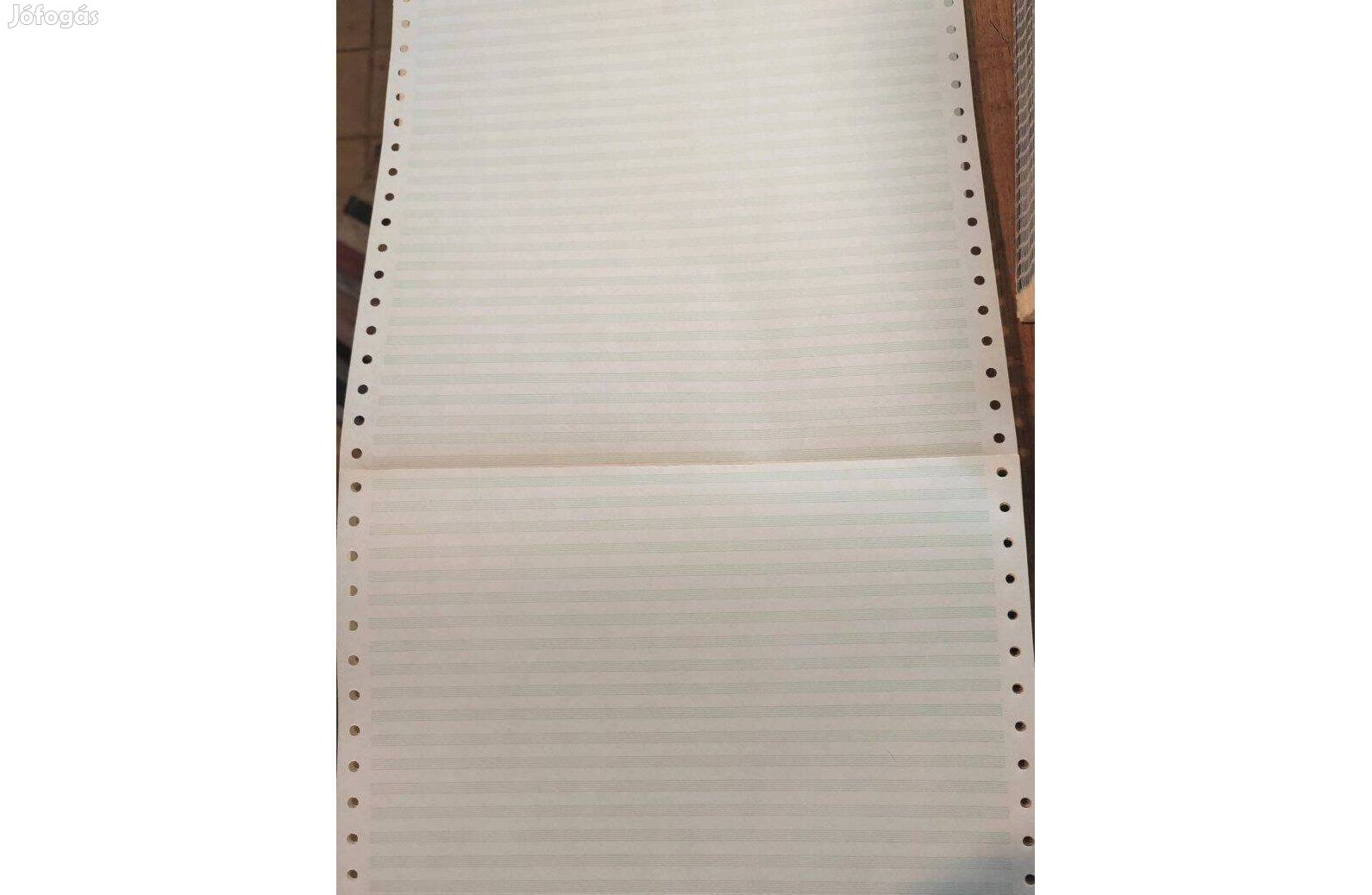 Zöld csíkos leporelló papír 251 x 11" 1 példányos