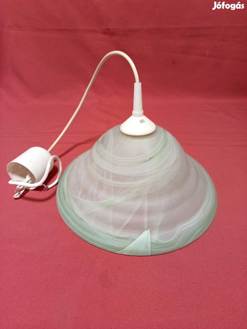 Zöld csillár üveg lámpa eladó