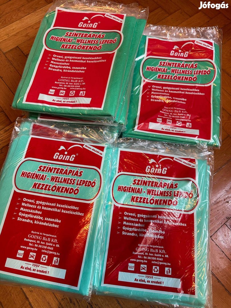 Zöld eldobható masszázs lepedő 80X200 Új