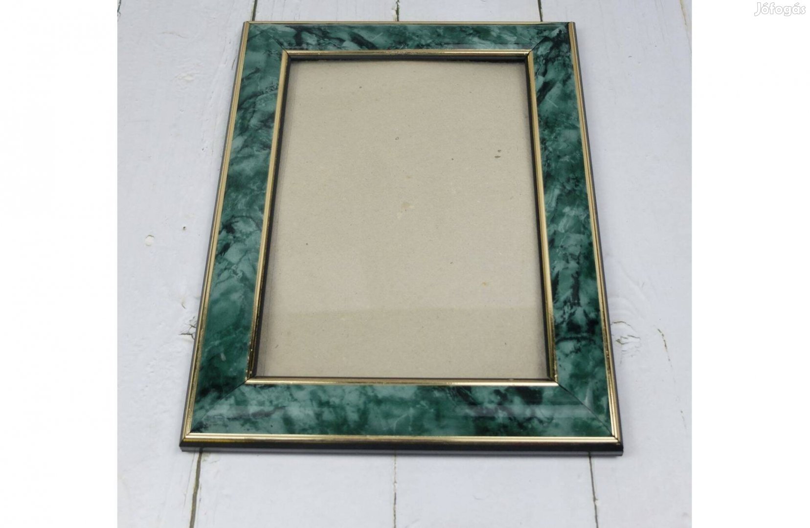 Zöld márványos képkeret 18 X 23