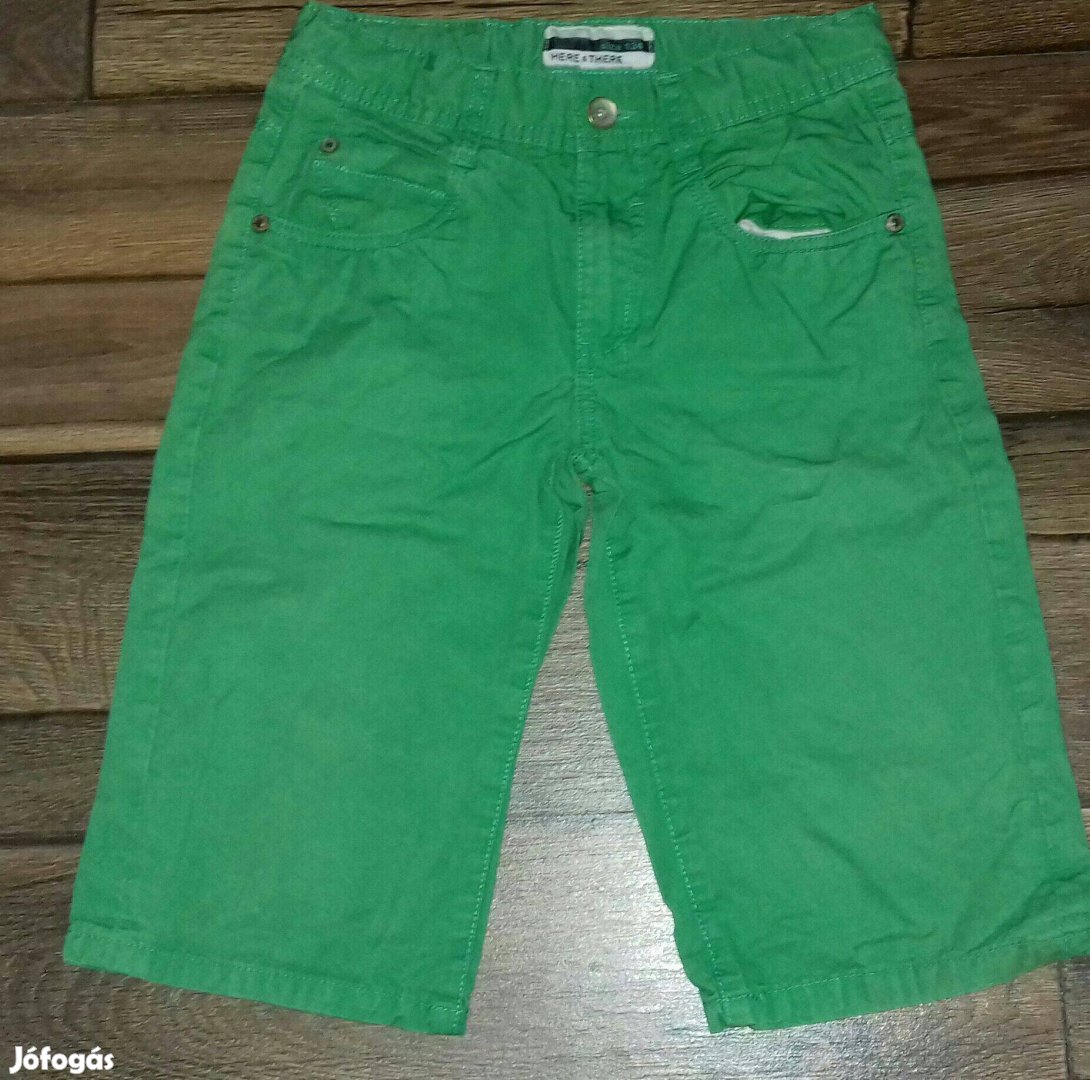 Zöld színű térdiánadrág, rövidnadrág 134