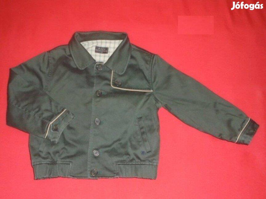 Zöld tavaszi kabát 4-5 évesre (méret 110) átmeneti