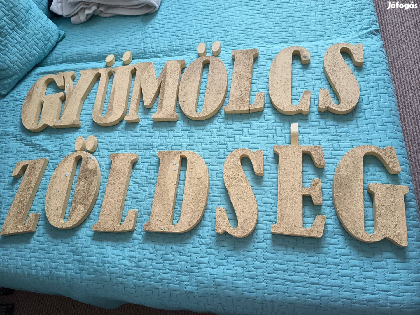 Zöldség gyümölcs felirat