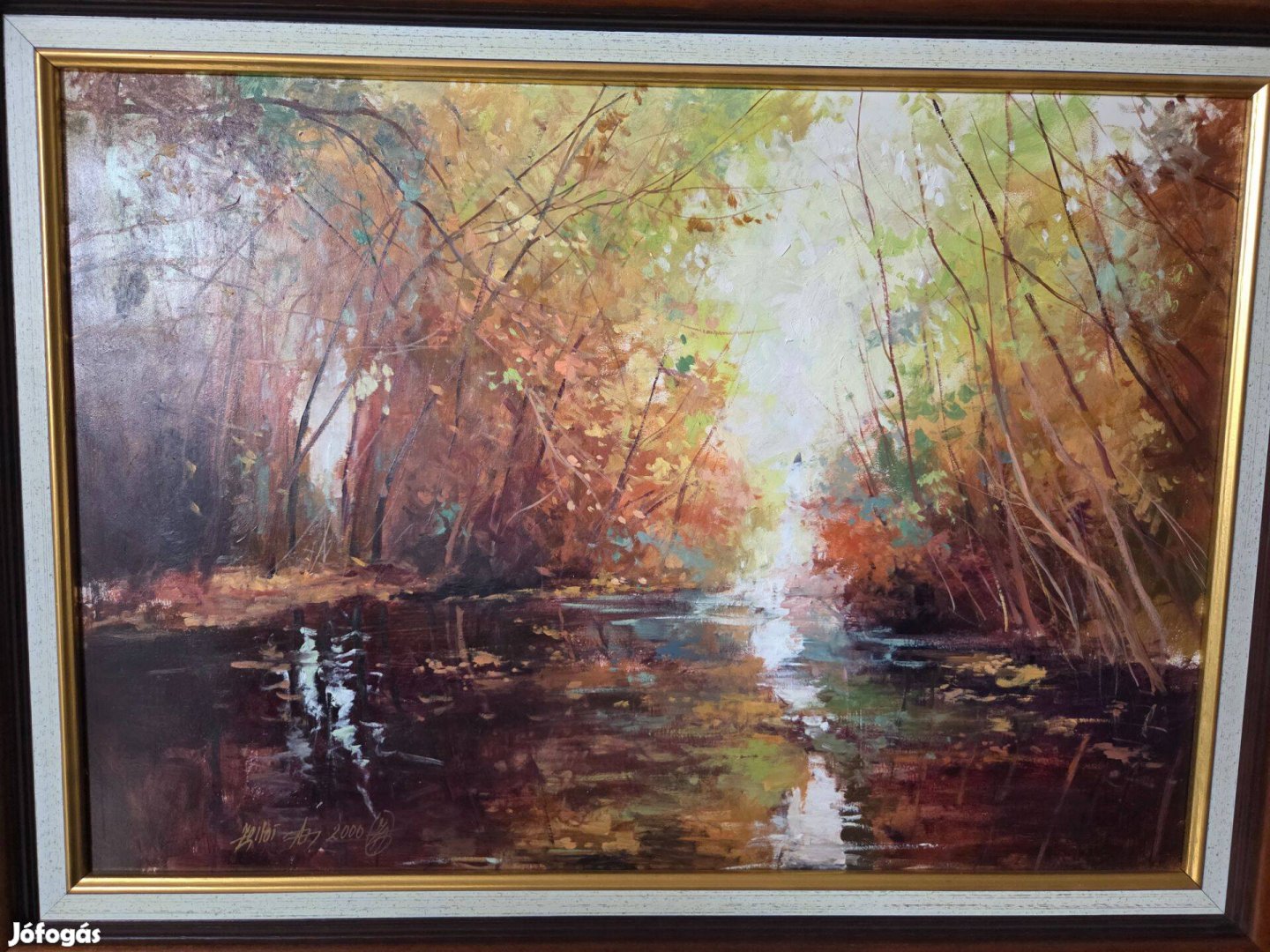 Zoltai Attila Őszi fények című festménye