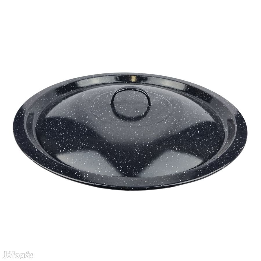 Zománcozott fekete fedő 48cm-es bográcsfedő