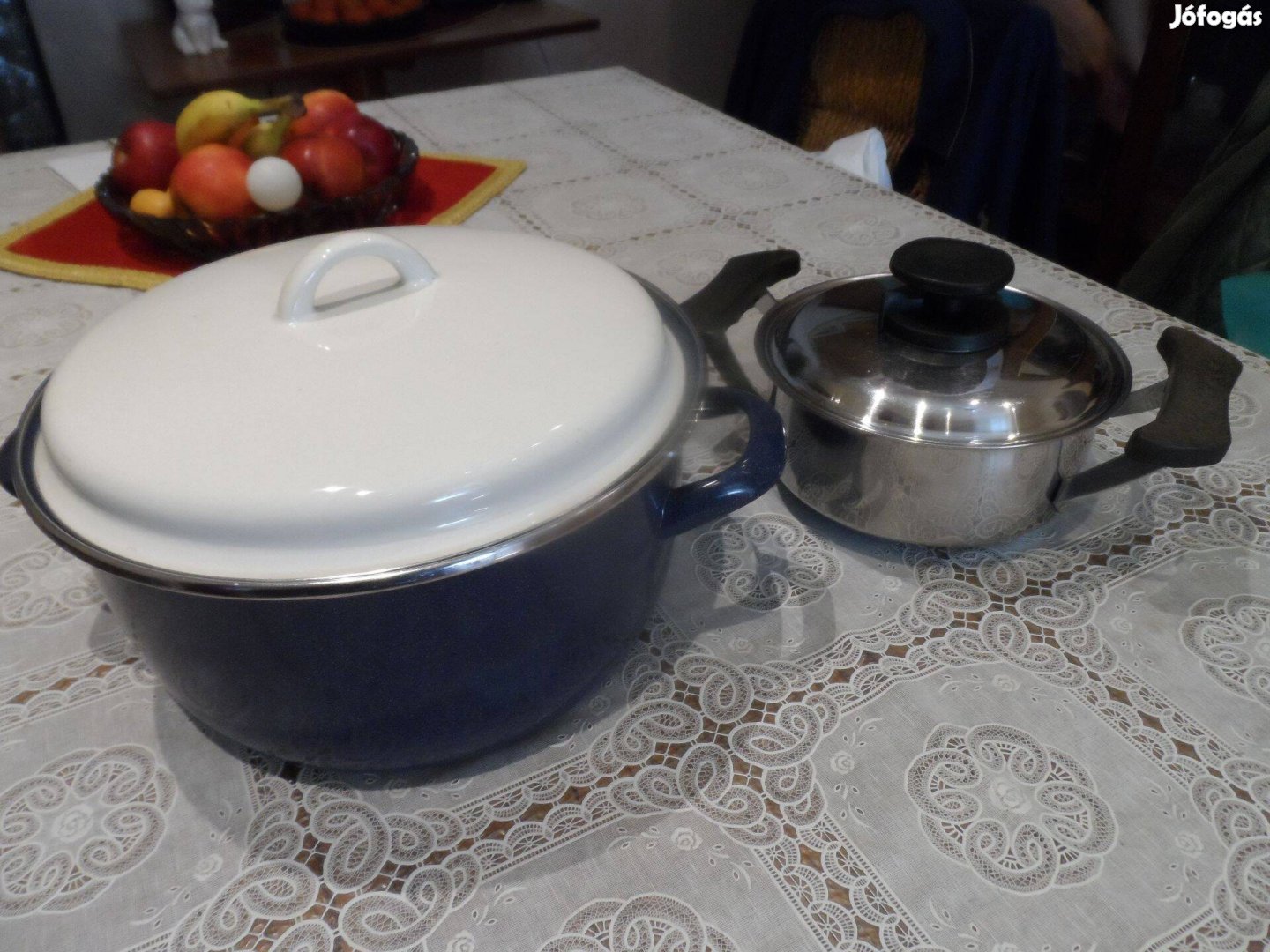 Zománcozott lábos 5l-es, Monix lábos 1,3 l-es