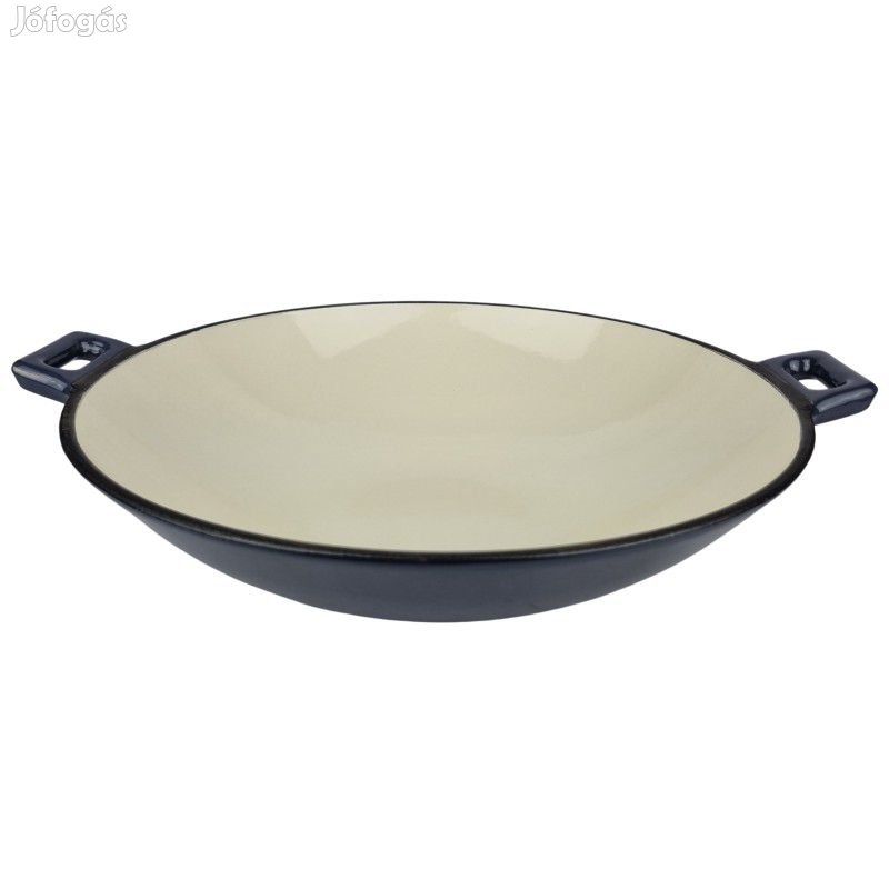 Zománcozott öntöttvas wok 37 cm