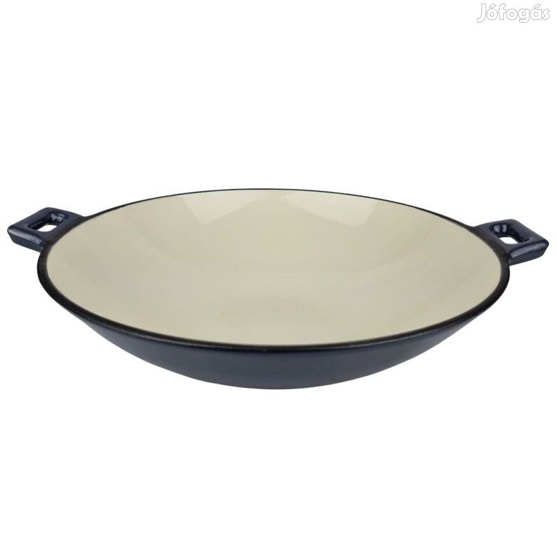 Zománcozott öntöttvas wok 37 cm