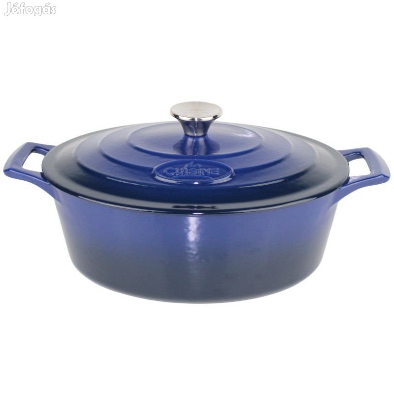 Zománcozott ovális öntöttvas kacsasütő 29 cm