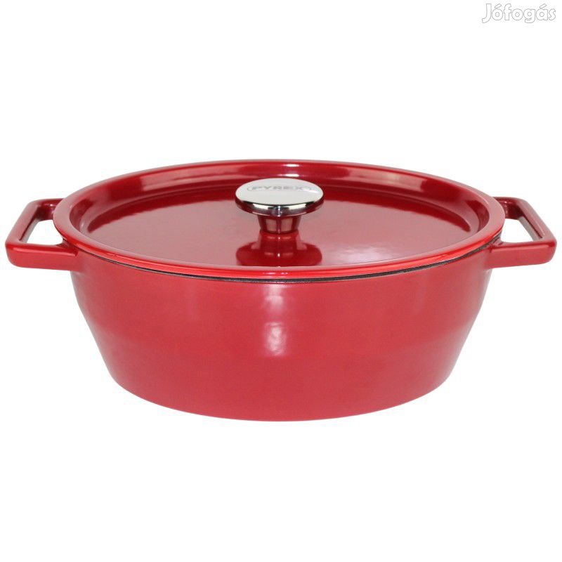 Zománcozott ovális öntöttvas sütőtál 29 cm
