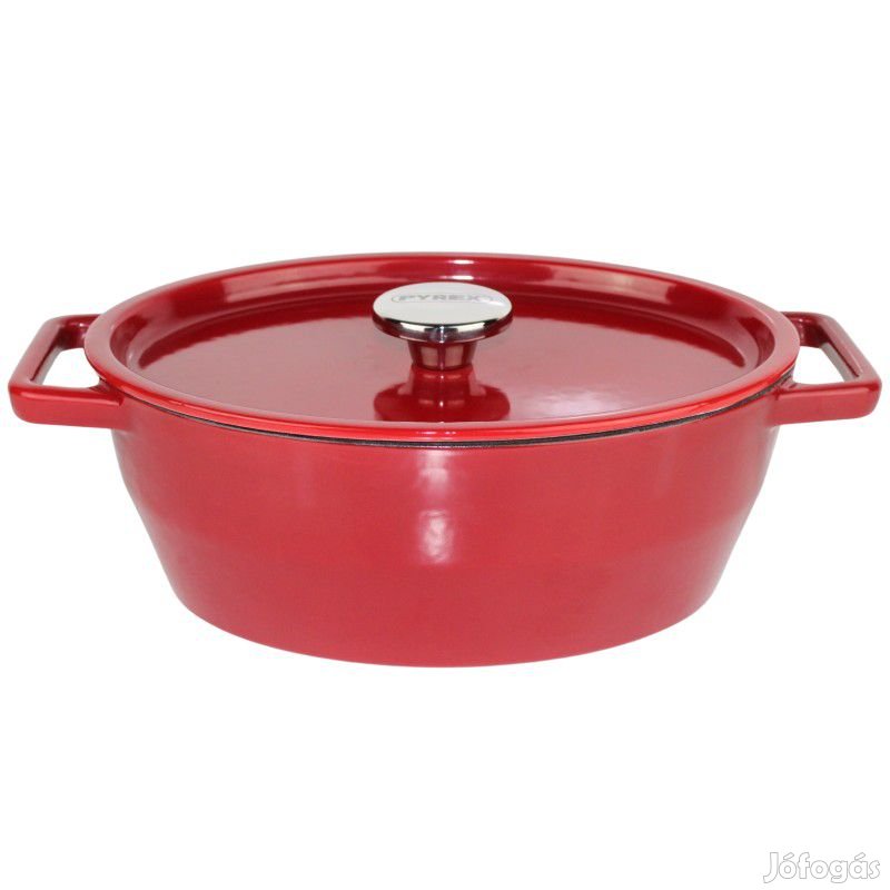 Zománcozott ovális öntöttvas sütőtál 29 cm