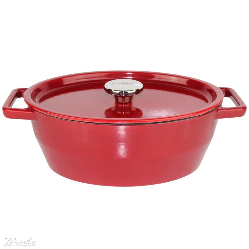 Zománcozott ovális öntöttvas sütőtál 29 cm