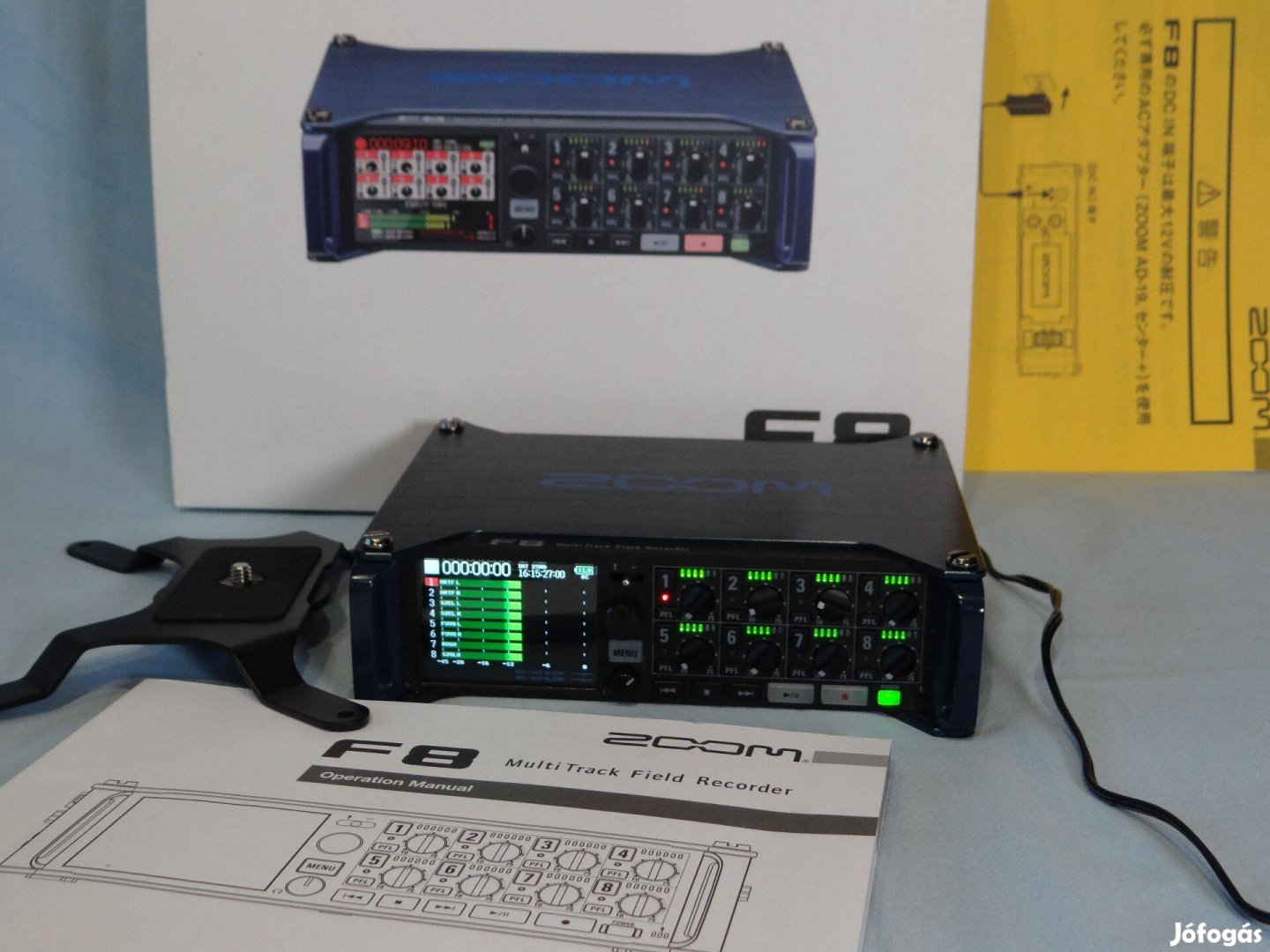 Zoom F8 8 csatornás hangfelvevő Multitrack recorder