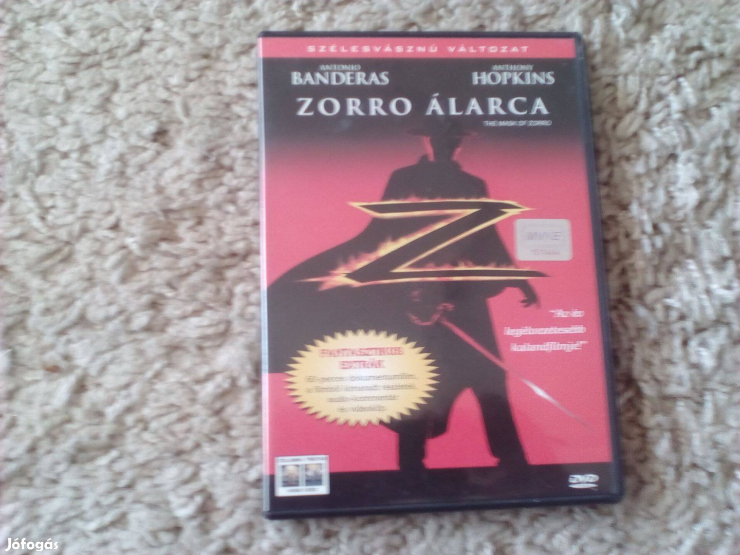 Zorro álarca - eredeti DVD (első kiadás)