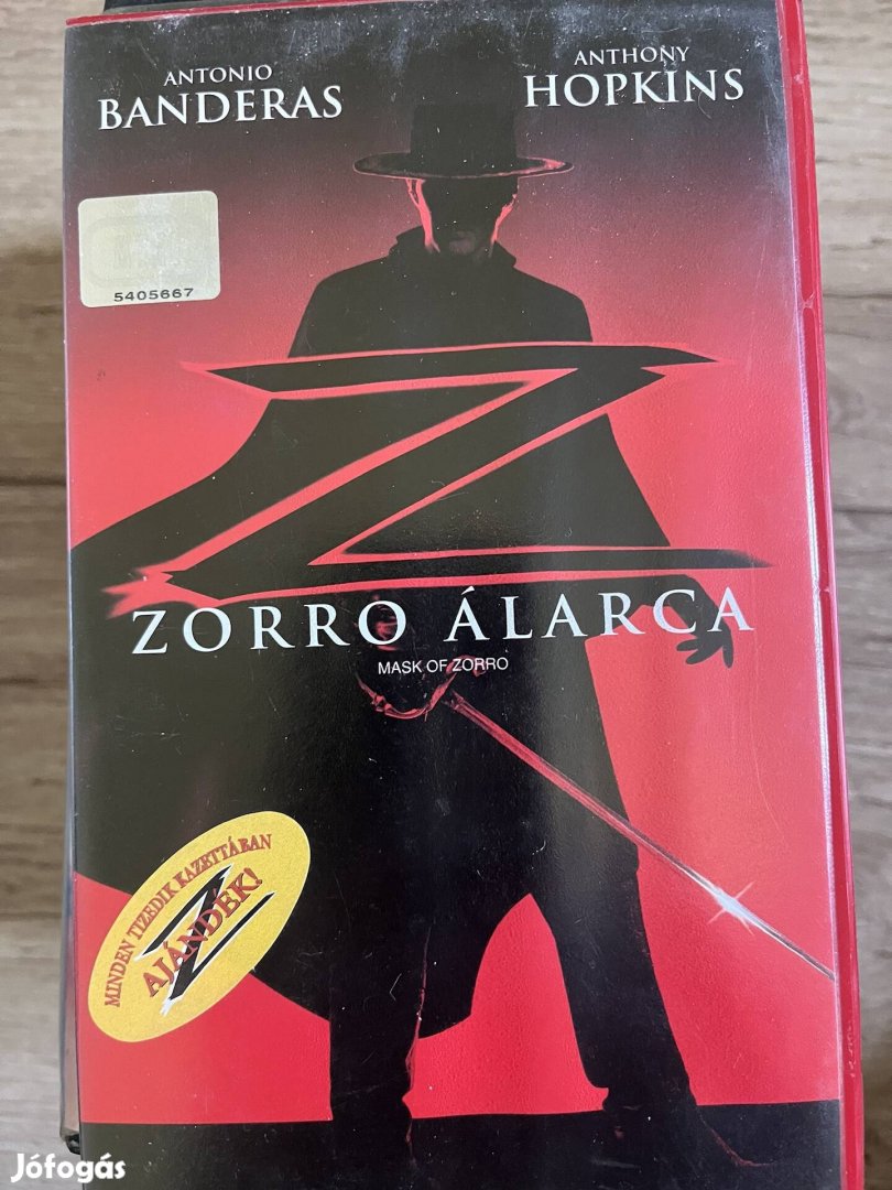 Zorro álarca vhs