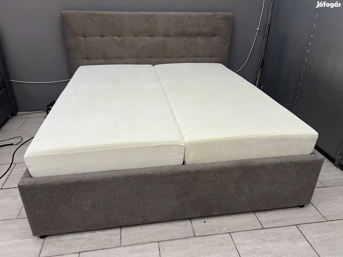 Zsákszövet franciaágy kompletten 180*200 cm, tempur matracokkal