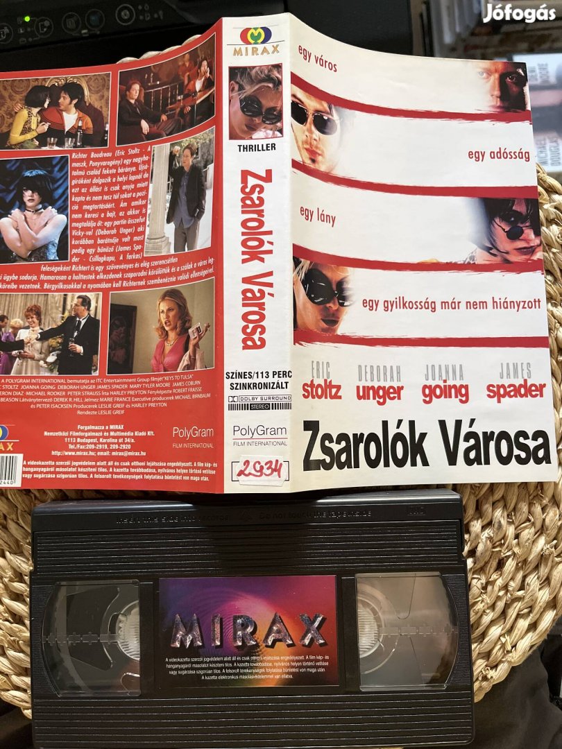 Zsarolók városa vhs