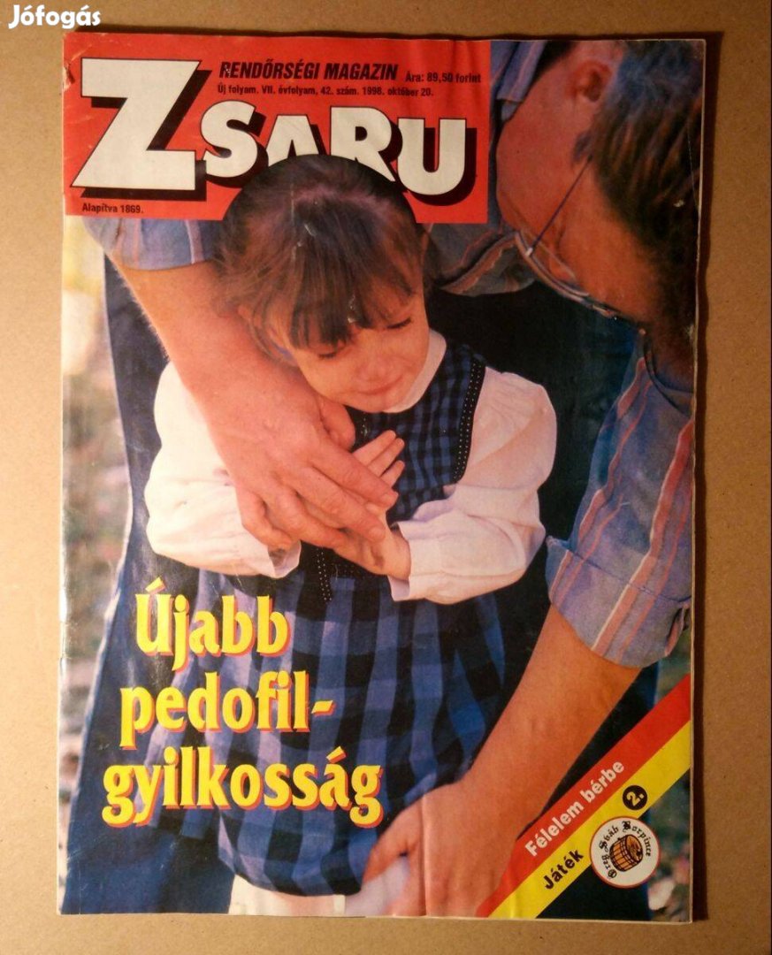 Zsaru 1998/42.szám (6kép+tartalom)