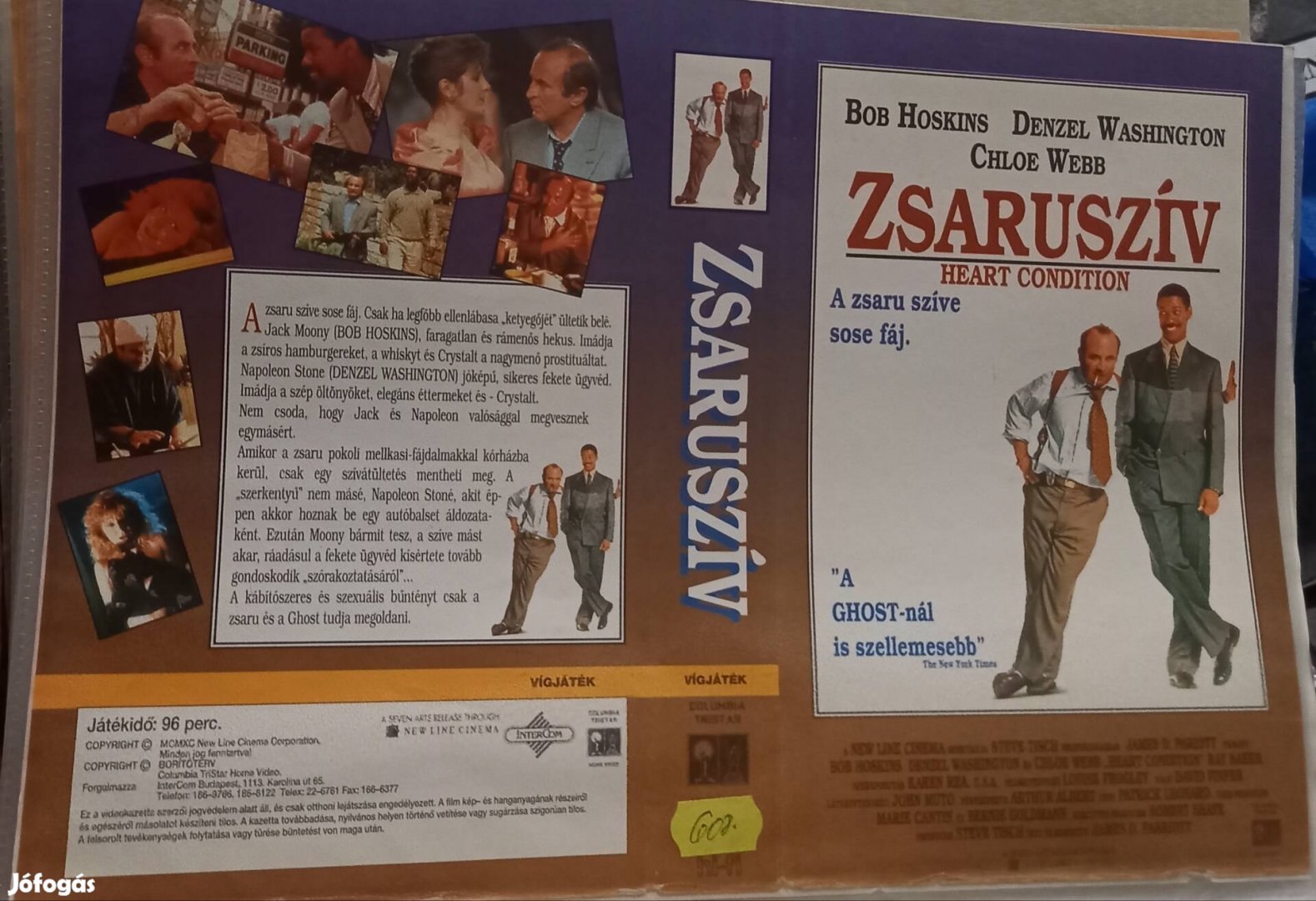 Zsaruszív - vígjáték vhs -Denzel Washington