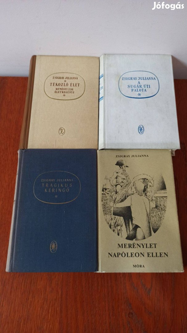 Zsigray Julianna könyvcsomag életrajzok 4 db könyv