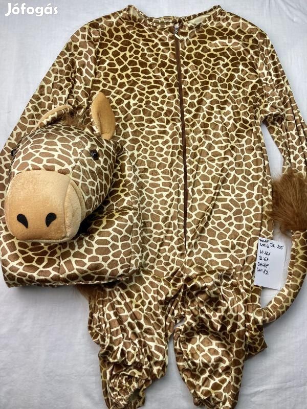 Zsiráf jelmez, állat jelmez, felnőtt jelmez DK105