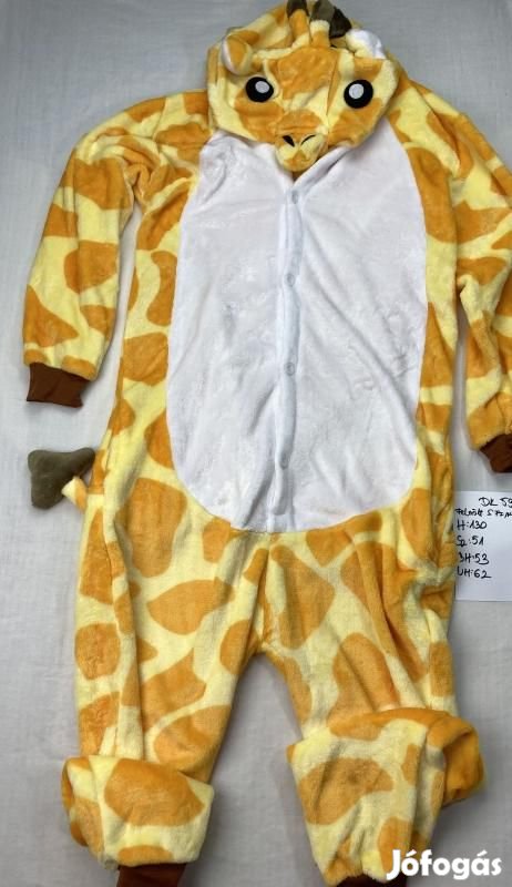 Zsiráf jelmez, állat jelmez, felnőtt jelmez DK592