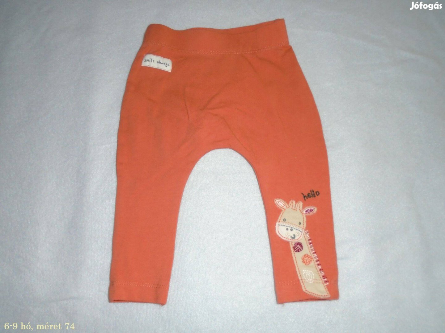 Zsiráf mintás leggings nadrág 6-9 hó (méret 74)