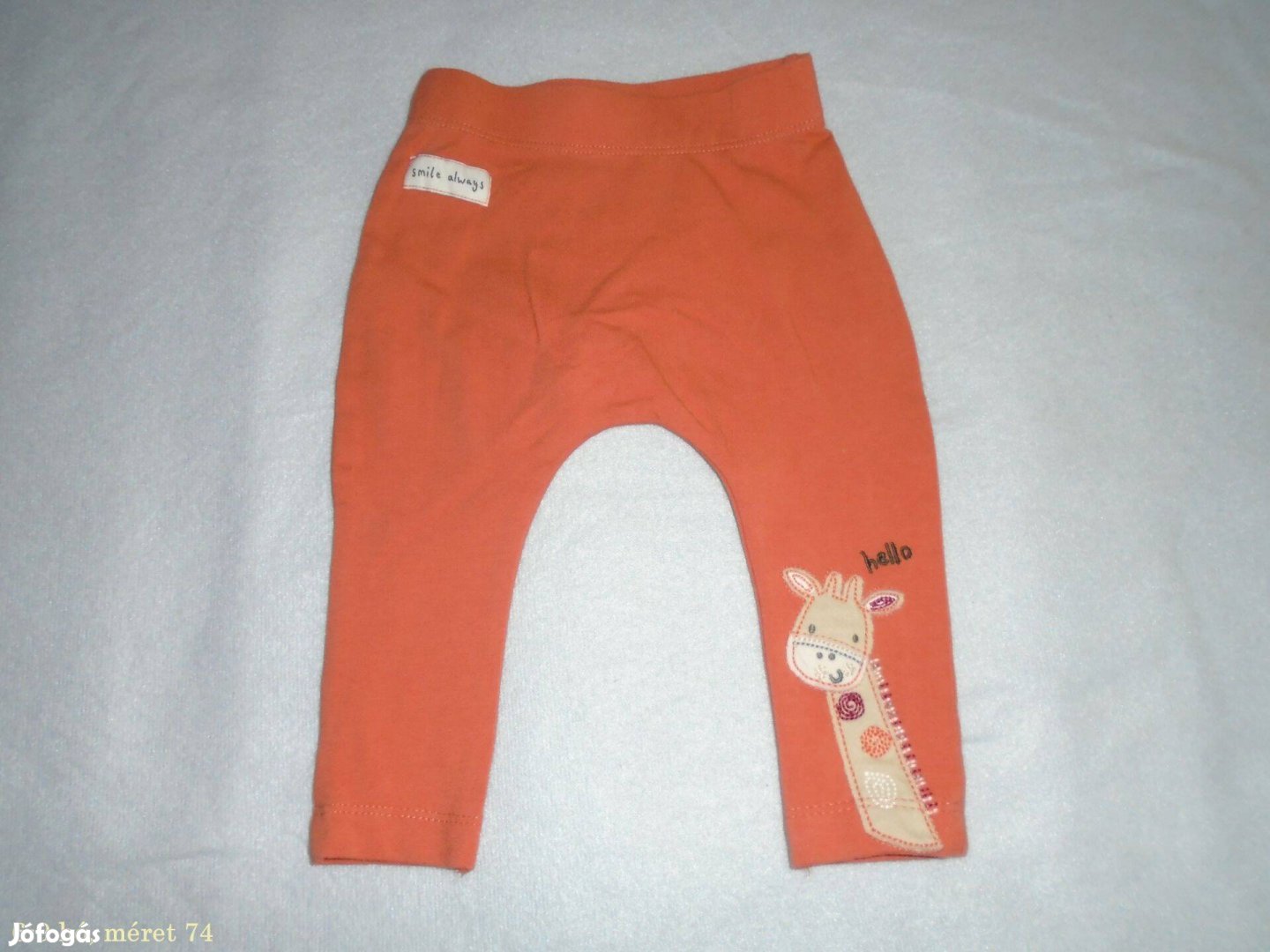 Zsiráf mintás leggings nadrág 6-9 hó (méret 74) mintás nadrág