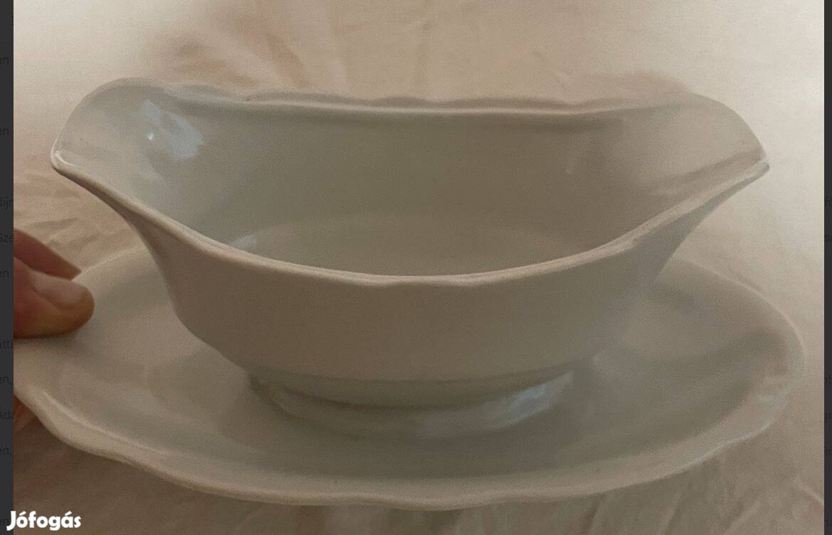 Zsolnai cukor tartó porcelán