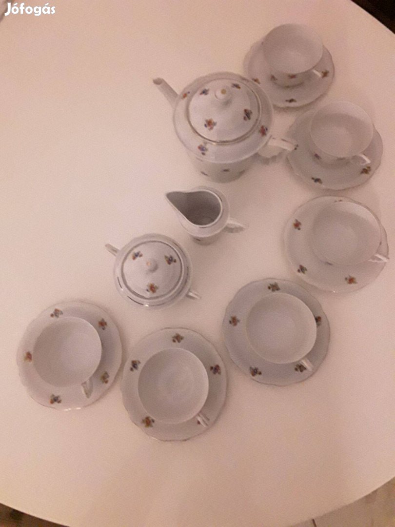 Zsolnai porcelán teáskészlet