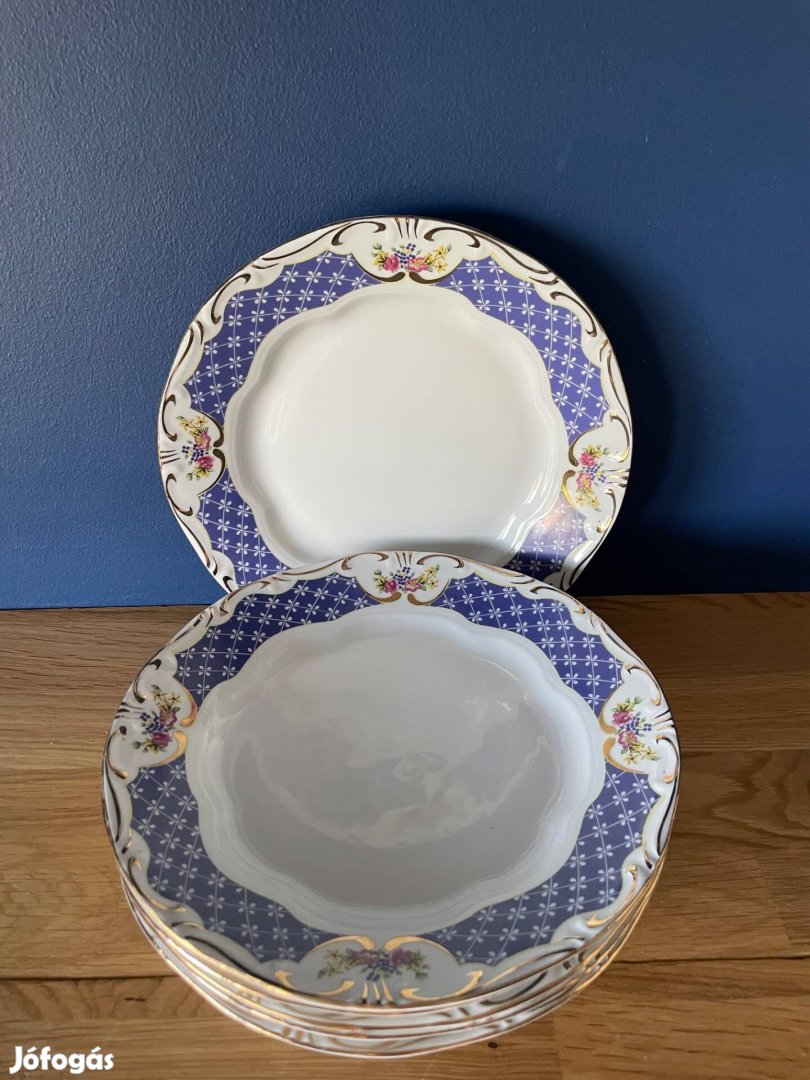 Zsolnay Marie Antoinette 6 db lapostányér