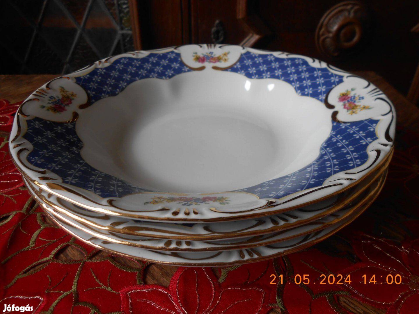 Zsolnay Marie Antoinette mély tányér