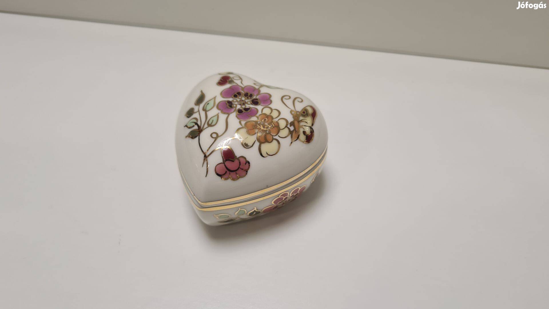 Zsolnay Pillangós Kis Szív alakú Bonbonier #1864