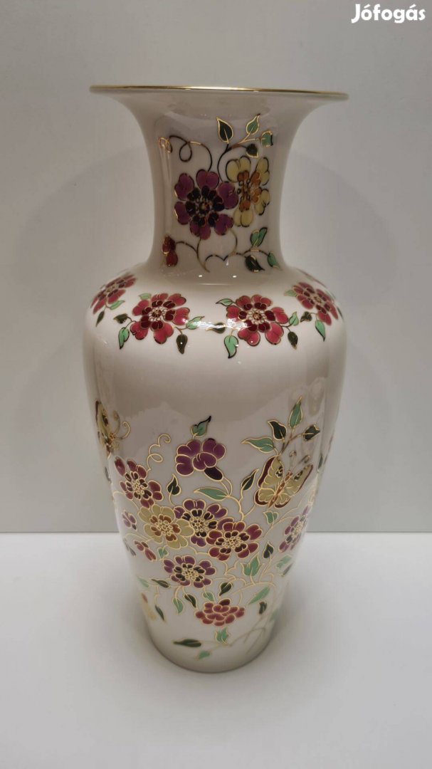Zsolnay Pillangós váza 35 cm #1977
