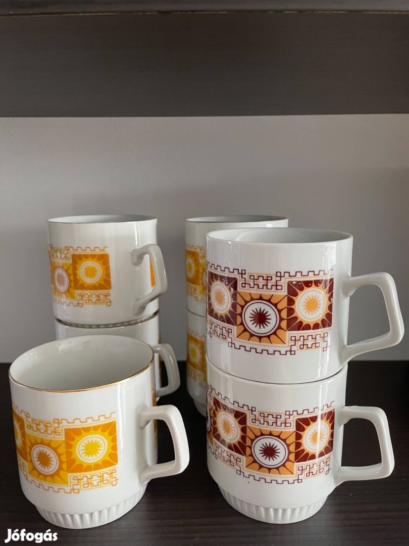 Zsolnay bögre 7db hibátlan