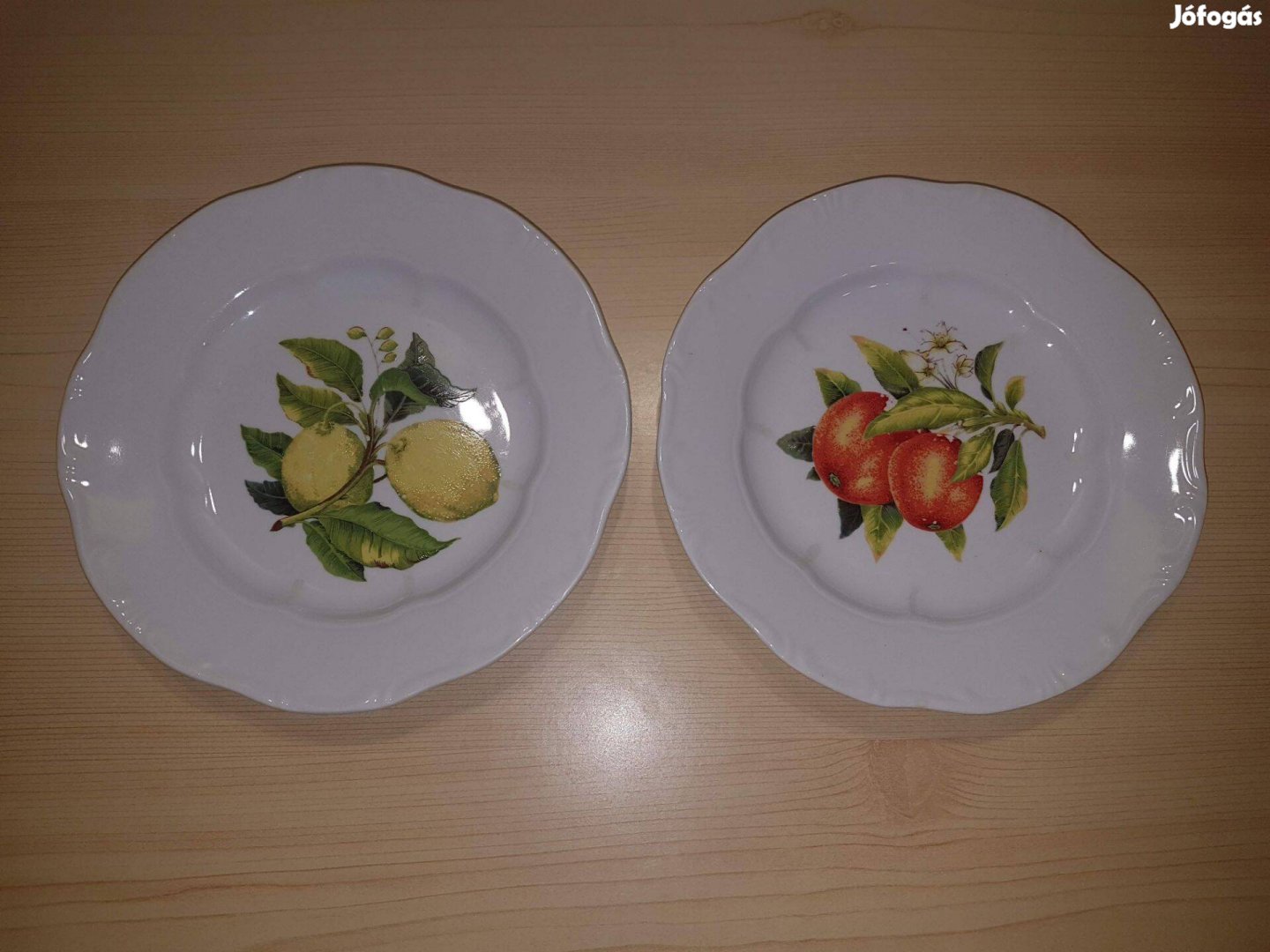 Zsolnay gyümölcs mintás kistányérok / süteményes tányérok
